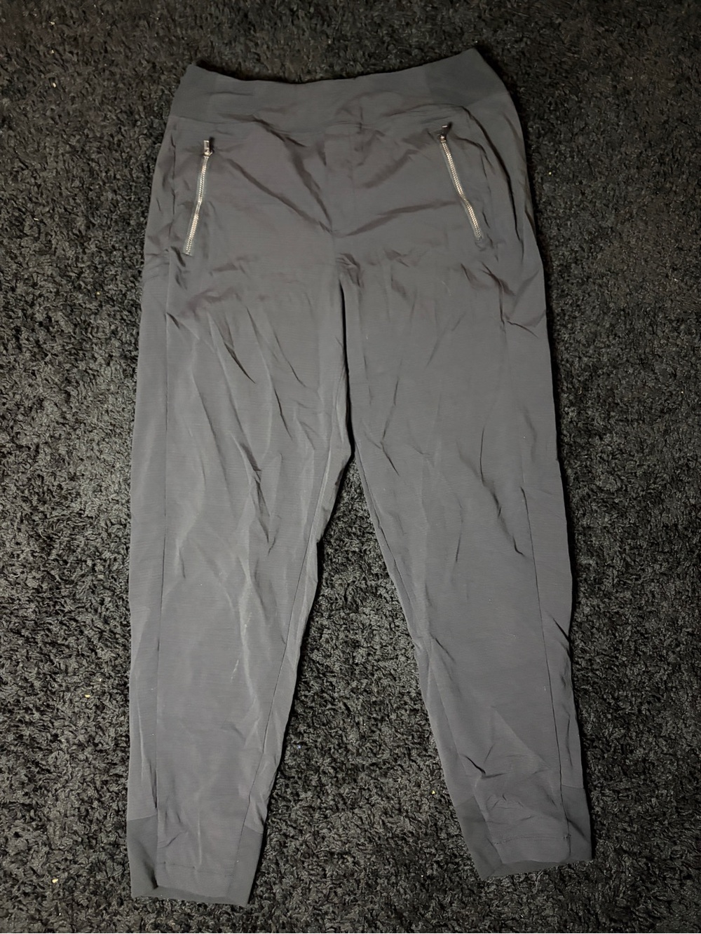 Athleta Black womens Jogger Pants with Zip Pockets